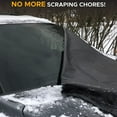 thumbnail image 3 of Rear Window Snow Cover | All Weather Back Window Frost Cover Offers Complete Protection from Snow, Ice & Other Winter Debris | Winter Car Accessories that Fits Most Sedans, SUVs & Vans, 3 of 7
