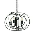thumbnail image 6 of Gymax 16'' 5-Light Metal Pendant Chandelier w/ Iron Chain Pivoting Interlocking Rings, 6 of 10