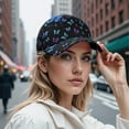 thumbnail image 6 of Colorful Butterfly Pattern Baseball Cap - Breathable Unisex Dad Hat for Hiking & Street Fashion, 6 of 6