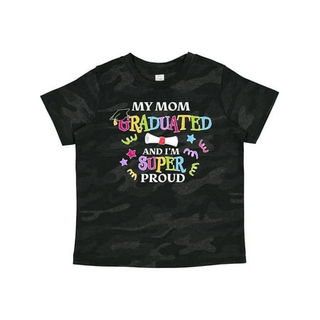 

Inktastic My Mom Graduated and I m Super Proud Gift Toddler Boy or Toddler Girl T-Shirt