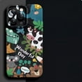 thumbnail image 3 of For Watercolor Animal Apple 14promax+ Phone Case Men And Women New Cute IPhone13pro/14pro High-end 12 Silicone Full Coverage Anti-drop 11 11pro 11promax Couple Phone Case, 3 of 4