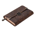 thumbnail image 1 of Handmade Embossed Pattern Soft Leather Journal Travel Notebook with lock and Key Diary Notepad Kraft Paper for Travelers Business Sketching & Writing, 1 of 7