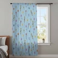 thumbnail image 3 of Spring Flowers Sheer Curtains 54" Long, Pink Yellow Wildflowers Pastoral Botanical Blue Light Filering Curtains, Breathable Simi Curtain Privacy Drapes for Kitchen Bathroom Small Window Treatment, 3 of 9