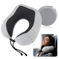 thumbnail image 1 of Almohada de cuello Unique Bargains para viajes en avión 2025 Almohada de cuello portátil y lavable con memoria, adecuada para aviones, oficinas y coches., 1 of 7