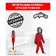 thumbnail image 3 of Miraculous Ladybug Little Girls Zip Up Costume Pajama Coverall Little Kid to Big Kid, 3 of 5