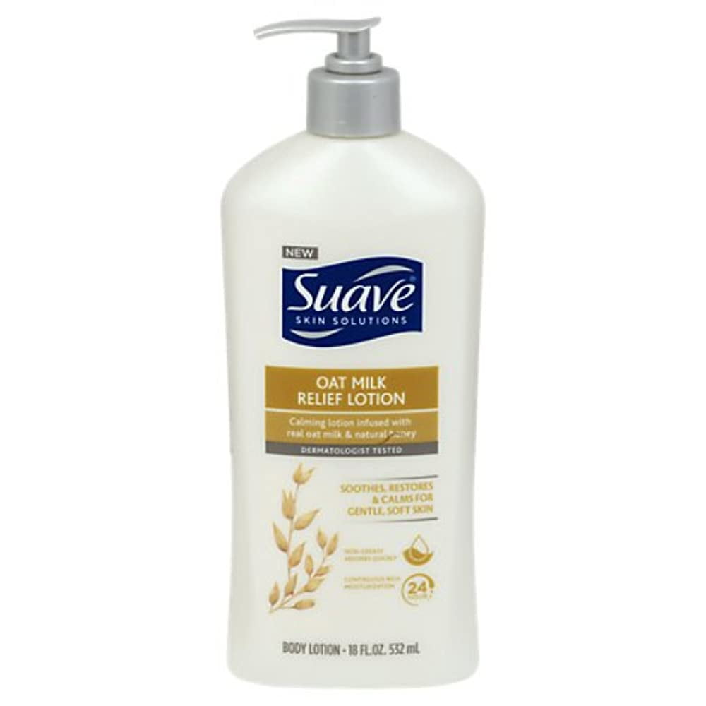 Suave Oat Milk Relief Body Lotion with Natural Honey Soothes, Restores