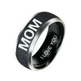 thumbnail image 3 of Fashion Mom Dad Daughter Son Letters Band Stainless Steel Family Member Ring, 3 of 6