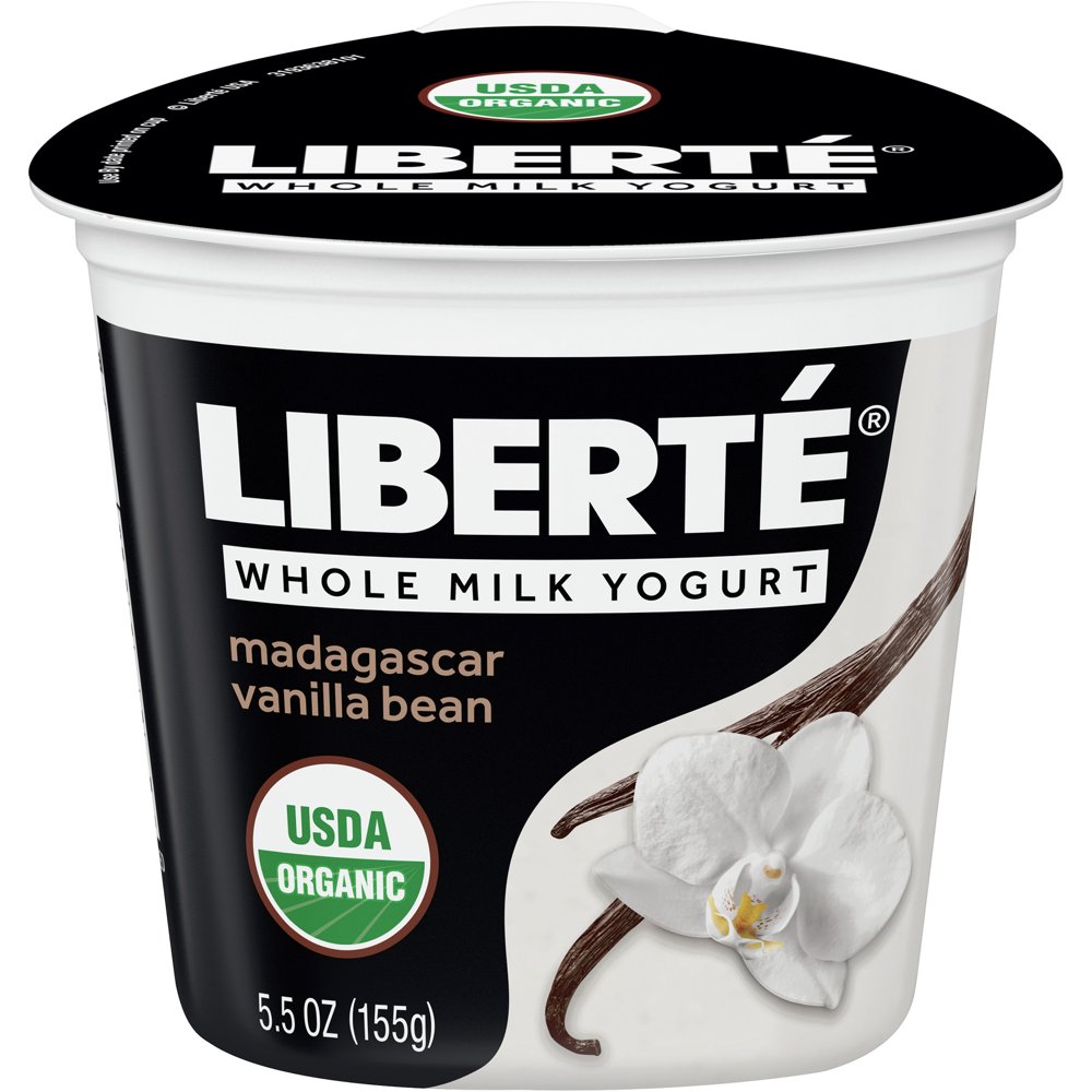 Liberte Organic Yogurt, Indonesian Vanilla Bean Whole Milk Yogurt, 5.5