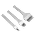 thumbnail image 5 of 3 piezas de cuero Craft Tool Hole Punches Cording Stitching Punch Tool 2.7/3.0/3.38/3.85 mm 2/5/10 Prong(3.0mm) Amonsee No, 5 of 5