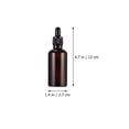 thumbnail image 2 of Eye Dropper Bottles for Essential Oils, 50ml Empty Tincture Bottles Glass Dropper Bottles Clear Clear Boston Round Bottle with Glass Eye Dropper, 7pcs, 2 of 7