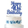 thumbnail image 1 of Adorno para Pastel Decoburst Brillo Azul Feliz 40º Cumpleaños, 1 of 5