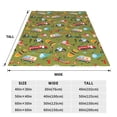 thumbnail image 3 of Honeii Transportation Prints Print Fleece Blanket - Throw Blanket for Bed, Sofa, Couch, Camping, and Travel , Microplush Ultra Soft Warm Blanket-60"x50", 3 of 7