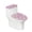 Easter Egg Pattern, variant on HELLHERO Polyester Fabric Toilet Lid Covers Set & Washable and Reusable Bathroom Toilet Cozy Set & Stretch for Toilet Elastic Edge, Love Gift Pattern
