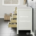 thumbnail image 5 of Eviva Aberdeen 54"W x 22"D White Bathroom Vanity with White Carrara Quartz Countertop and Undermount Porcelain Sink, 5 of 10