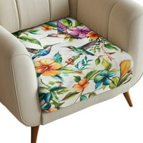 ZUXONGSY Hummingbird Couch Cushion Cover Floral Sofa Seat Cushion Slipcovers 1 Seater Armchair Cushion Cover Separate Sofa Seat Cushion Cover for Living Room Decoration