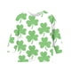 thumbnail image 5 of Blusas y camisas de manga larga con cuello redondo, informales, con estampado del Día de San Patricio, de manga tres cuartos y cuello redondo, para niños de talla mediana y grande., 5 of 6