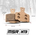 thumbnail image 2 of MSR High Performance Brake Pad Kit Campagnolo H11, Magura MT2/MT4/MT6/MT8, 2 of 4