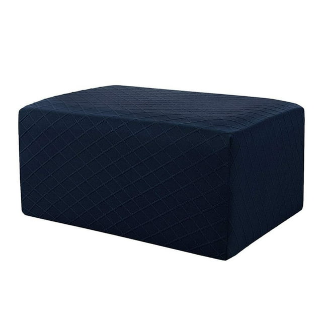 Cubierta de puf otomano Baoblaze para Reposapiés azul