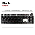 thumbnail image 3 of SA Profile 108 Keys Set Keycaps for Mechanical Keyboard - Black Red Letters, 450x110x15mm, 3 of 6