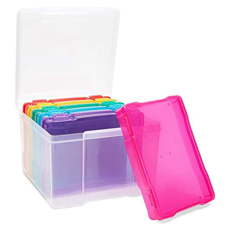 photo storage box 5X7 inch Photos Cases and Clear Craft with Buckle