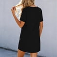 thumbnail image 7 of hotojiny Spring Dresses for Women Loose Fit Casual Pleated Mini Dresses Soft Short Sleeve Crewneck Sundresses for Beach Travel, 7 of 7