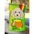 thumbnail image 2 of Carolines Treasures BB2002CHF Buff Caniche St. Patricks Jour Toile Maison Drapeau, 2 of 4
