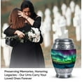 thumbnail image 4 of Aurora Borealis Mountain Urn For Ashes, Urn For Ashes For Women, Small Urn For Adult Male, Cremation Urns For Ashes, Decorative Urn, Burial Urns For Adult Human Ashes, Miniature Urns 3 Inch, 2PCS, 4 of 5