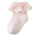 thumbnail image 3 of 4 Uds calcetines de niña bebé calcetines con volantes súper suaves calcetines de encaje para niñas calcetines bonitos con volantes para niñas de 3 a 5 años, 3 of 5