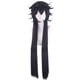 thumbnail image 1 of Peluca larga para cosplay, negra, sintética, resistente al calor, 1 of 3