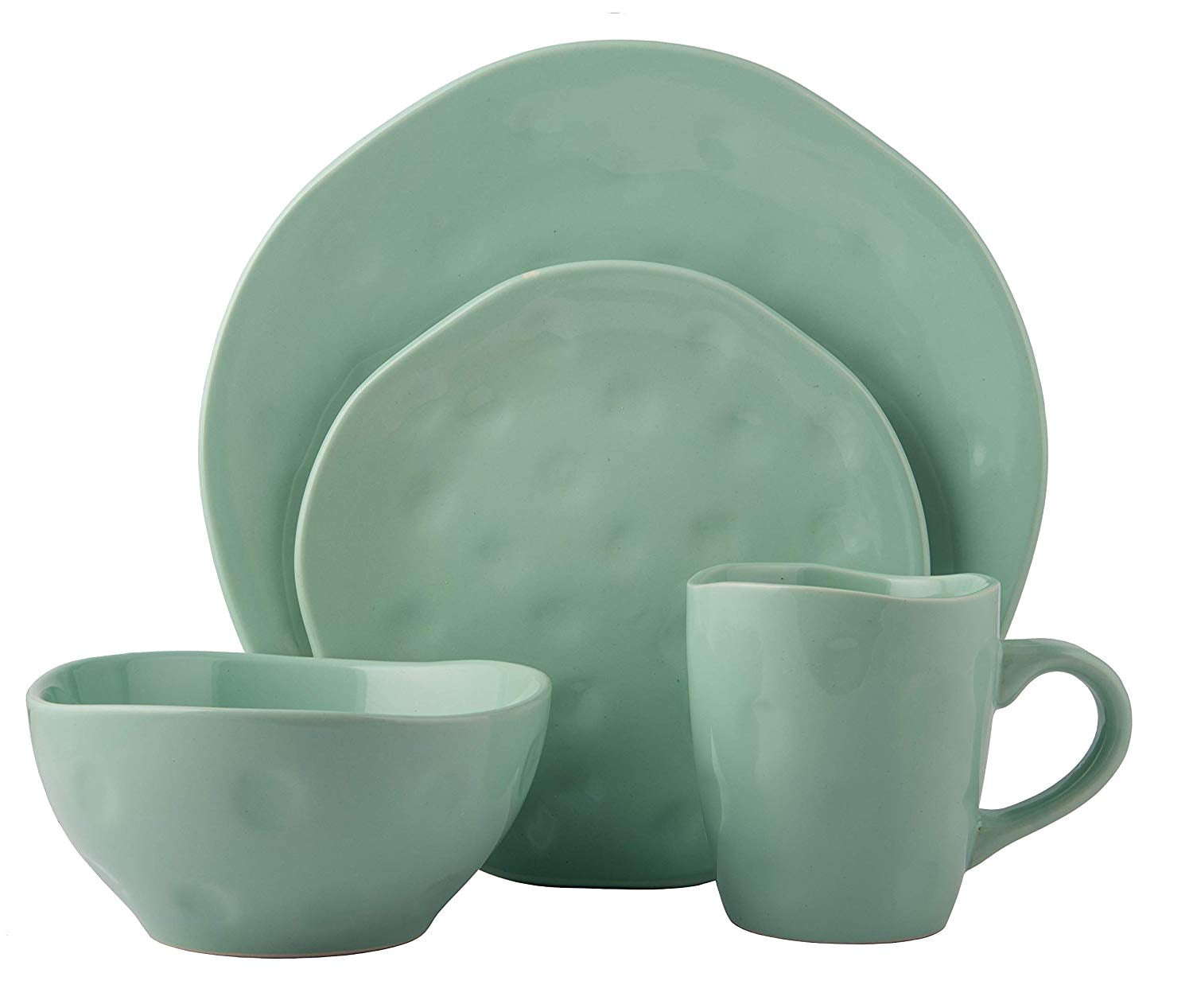 Salad Plate Soup Bowl Melange Stoneware 36 Piece Dinnerware Set Salad Plate Soup Bowl Melange