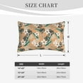 thumbnail image 2 of Salouo Tropical Leaves Flower Print Print Pillow Case Cover,Wrinkle-Free Bed Pillow Cover Pack of 1 Home Decor Fade-Resistant and Stain-Resistant ,Pillows Not Included -20"x30", 2 of 8