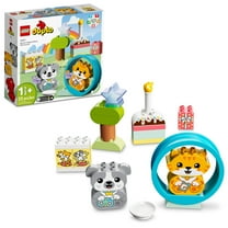 LEGO DUPLO My First Puppy & Kitten, Pet Animal Toy for Toddlers That Makes Sounds, 10977