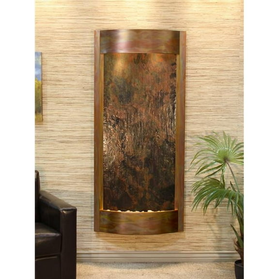 Adagio PWA1014 Pacifica Waters Rustic Copper Multicolor Featherstone Wall Fountain