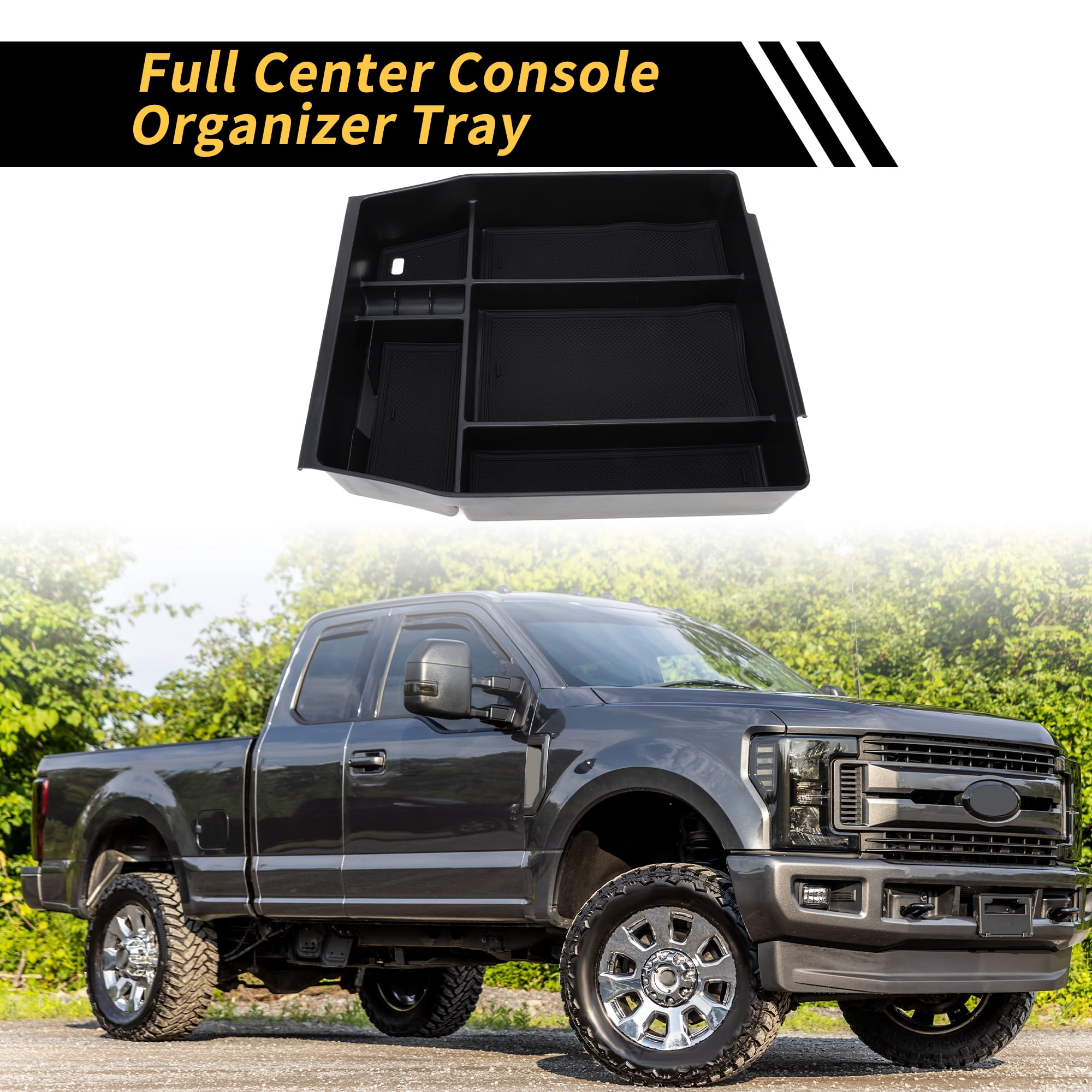Unique Bargains Full Center Console Organizer Tray for Ford F150 2021-2024