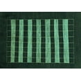 thumbnail image 1 of Ahgly Company Indoor Rectangle Abstract Turquoise Blue Modern Area Rugs, 4' x 6', 1 of 4