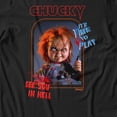 thumbnail image 3 of Chucky It's Time To Play See You In Hell Men's Graphic T-Shirt (Black, S-2XL), 3 of 4