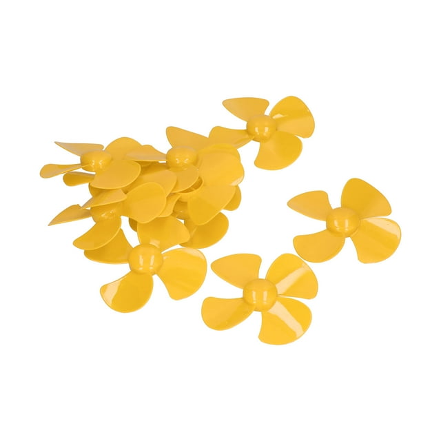 4 Blades Propeller, Large Thrust Rotating Accessories Boat Propellers 10Pcs 100mm Diameter for Craft for Mechanical Model Making Red,Yellow,Green,Blue,Rose Red