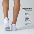 thumbnail image 5 of Running Ankle Socks with Cushion, Low Cut Athletic Tab Socks for Men and Women 6 Pack, 5 of 5