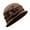 Coffee, variant on Baseball Caps Elegant Winter Wool Hat for Women Cloche Style Headwear with Flower Detailing Winter Cap for Everyday Wear Black