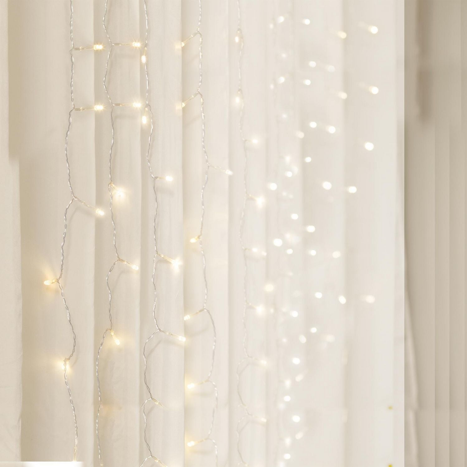 Merkury Innovations XL Curtain Lights Cascading LED Lighting