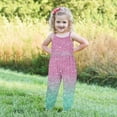 thumbnail image 3 of Nrmvnmi Toddler Baby Girls Sequins Print Strap Sleeveless Jumpsuit One Piece Romper With Pockets Summer Outfits Clothes, 3 of 5