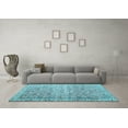 thumbnail image 3 of Ahgly Company Indoor Round Persian Light Blue Traditional Area Rugs, 5' Round, 3 of 4
