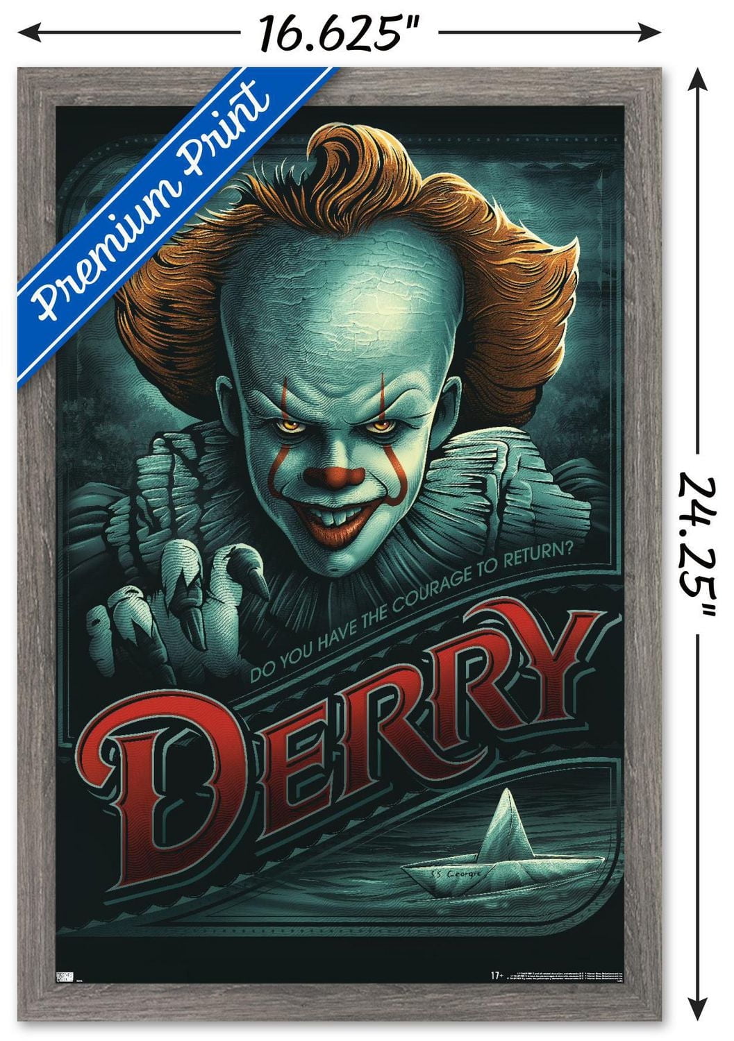 IT - Pennywise Derry Wall Poster