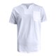thumbnail image 4 of pstuiky Camisas de vestir de manga corta para hombre, Camisa informal de verano para hombre, de manga corta, color liso, con cuello en V y bolsillo ropa de hombre s, 4 of 5