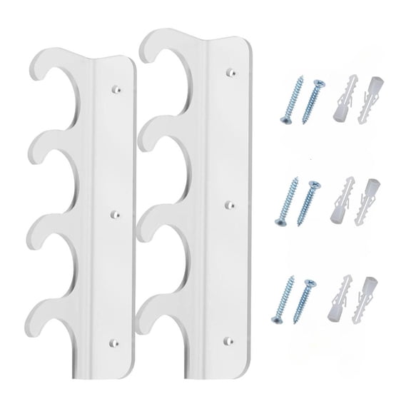 Ywmsfl Fashionable Sturdy Fishing Rods Wall Hanging Storage Rack with Rounded Corners for Safe Board Storage Organization