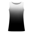 thumbnail image 4 of ZCFZJW Men's Ombre Tank Tops Cotton Performance Sleeveless Casual Tie Dye Gradient Print Summer Big and Tall Regular Fit Stretch Breathable T Shirts Black S, 4 of 4