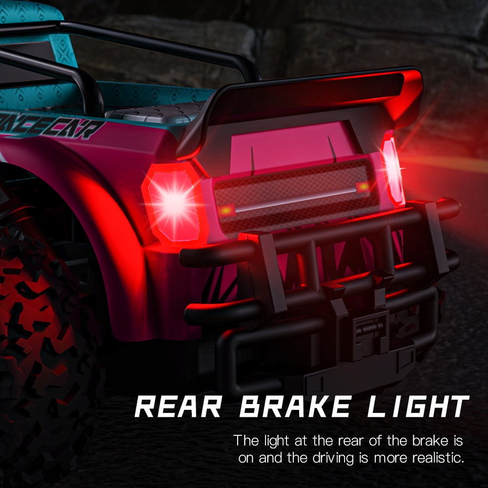 Remote Control Car,2.4 GHz RC Truck All Terrains Electric Toy Trucks with 2 Rechargeable Batteries