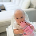 thumbnail image 2 of Botella Sippy Straw Dr. Brown's Milestones 270 ml, gris y rosa, 2 of 9