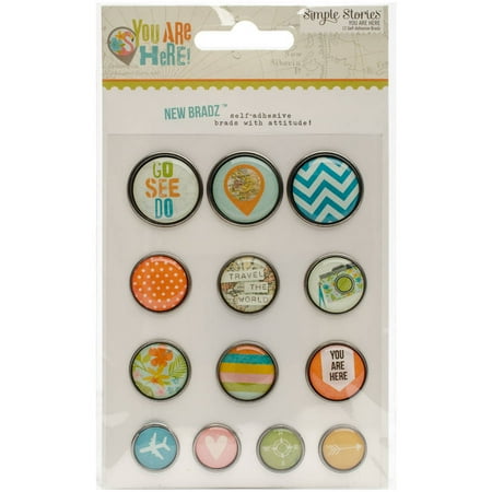 UPC 812247027920 product image for You Are Here! Self-Adhesive Bradz, 13pk | upcitemdb.com