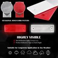 thumbnail image 3 of Enhanced Visibility Reflective Tape For Trucks, Trailers With Micro Prismatic Sheeting Honeycomb Prismatic Pattern Waterproof Self-Adhesive Reflector, 8Pcs, 3 of 7